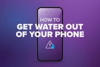 how to get water out of phone