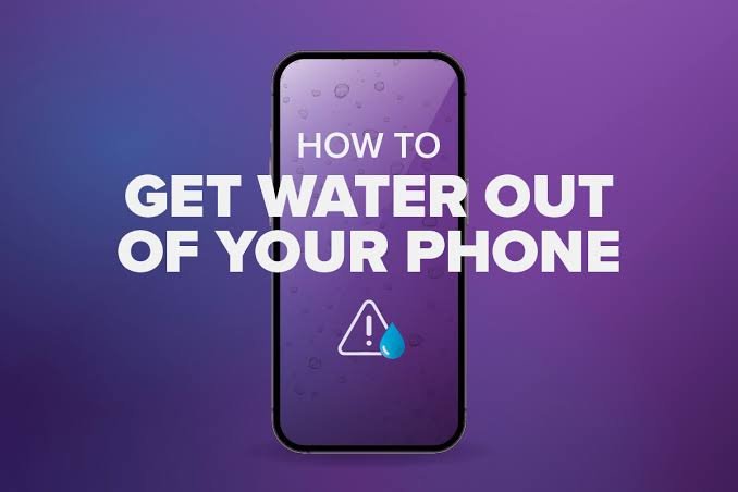 how to get water out of phone